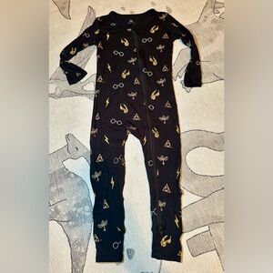 Kyte Baby Harry Potter Midnight Icon Zippered Romper